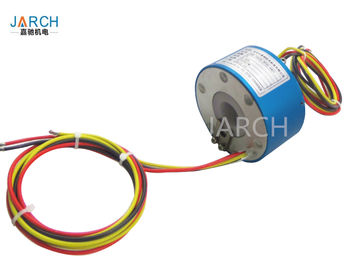 JARCH 25.4mm من خلال حلقة الانزلاق الكهربائية Bore Ring / Rotary Slip Ring مع 2 - 36 دائرة ، OD 78mm