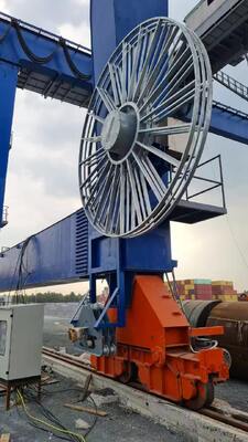 Industrial Crane Cable Reel Motor Driven Retractable Hose Reel Designed for Bridge Gantry Crane and Hoisting Equipment
